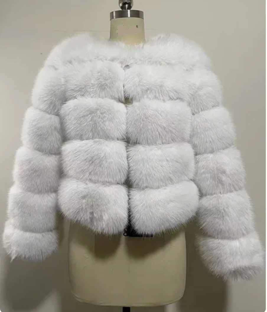 Faux Fox Fur Coat