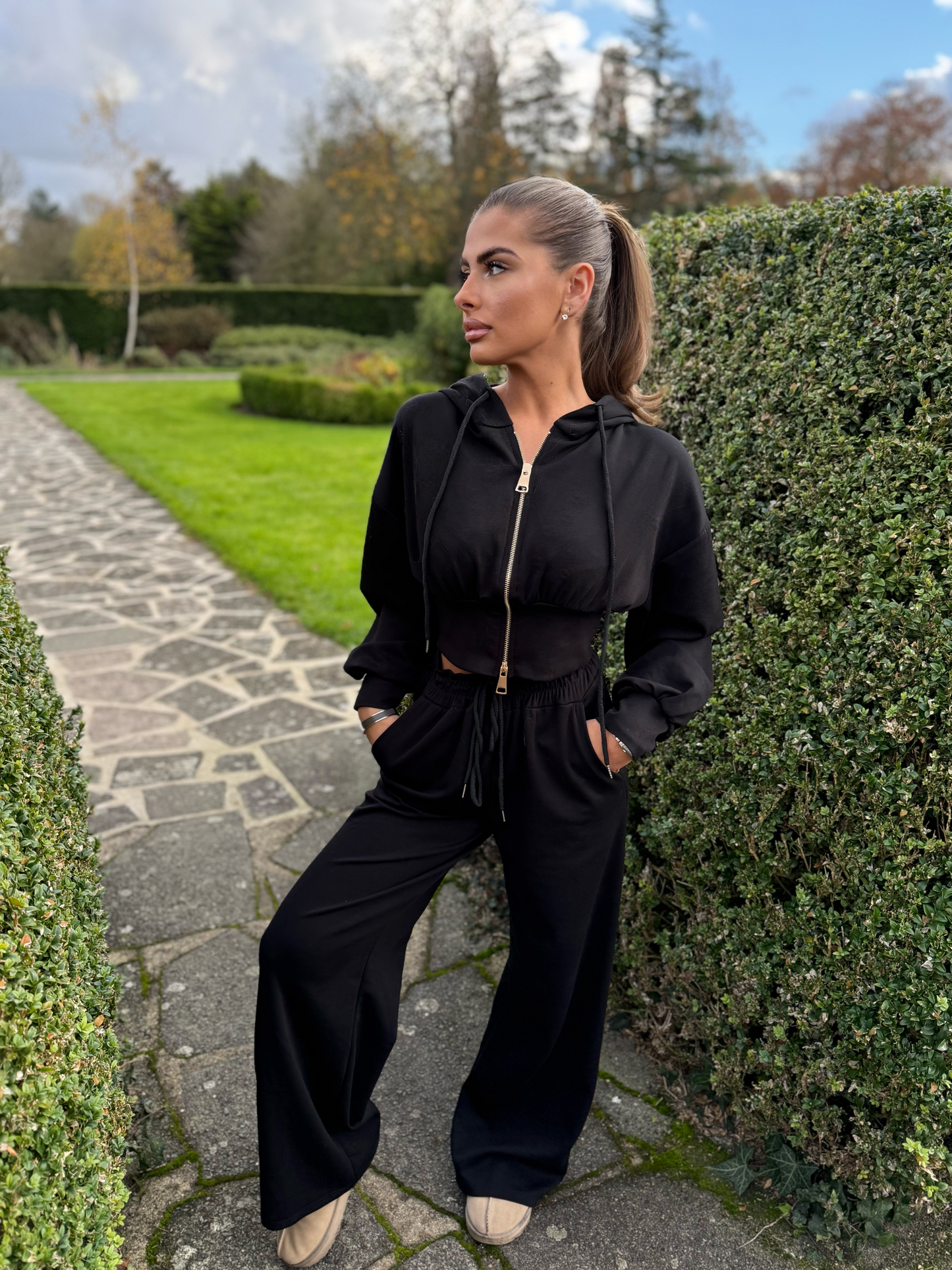 "REBECCAH" Tracksuit Black