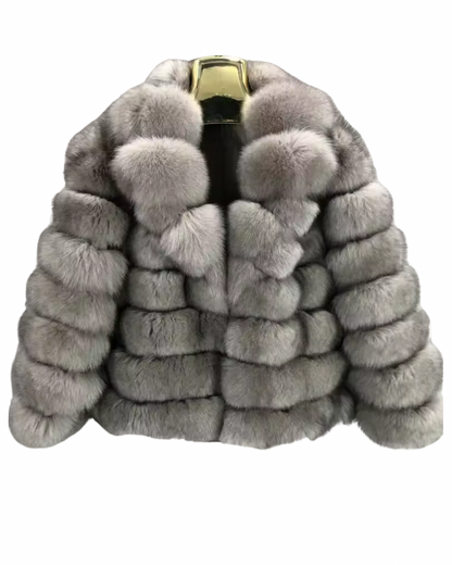 Mink Collar Fur Coat