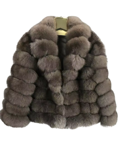 Mink Collar Fur Coat