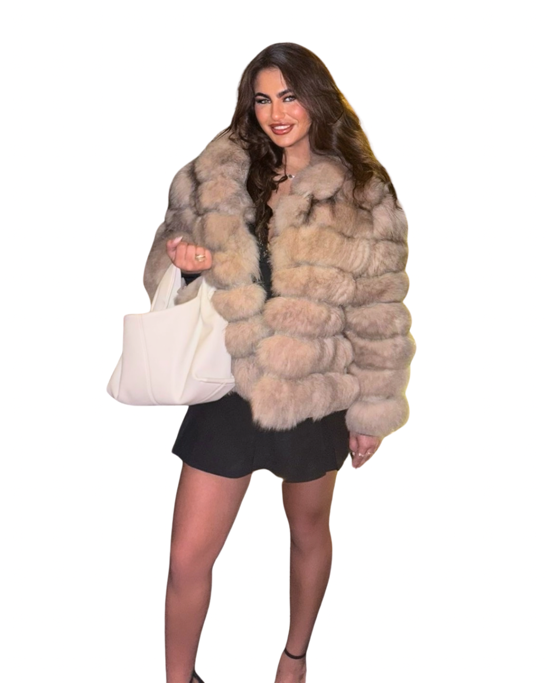 Mink Collar Fur Coat