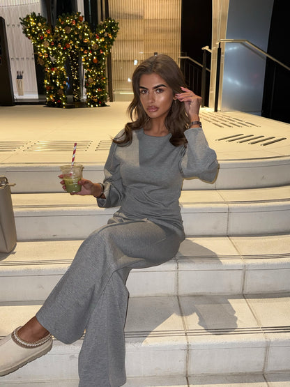 “KIM” Fitted Co-Ord Grey