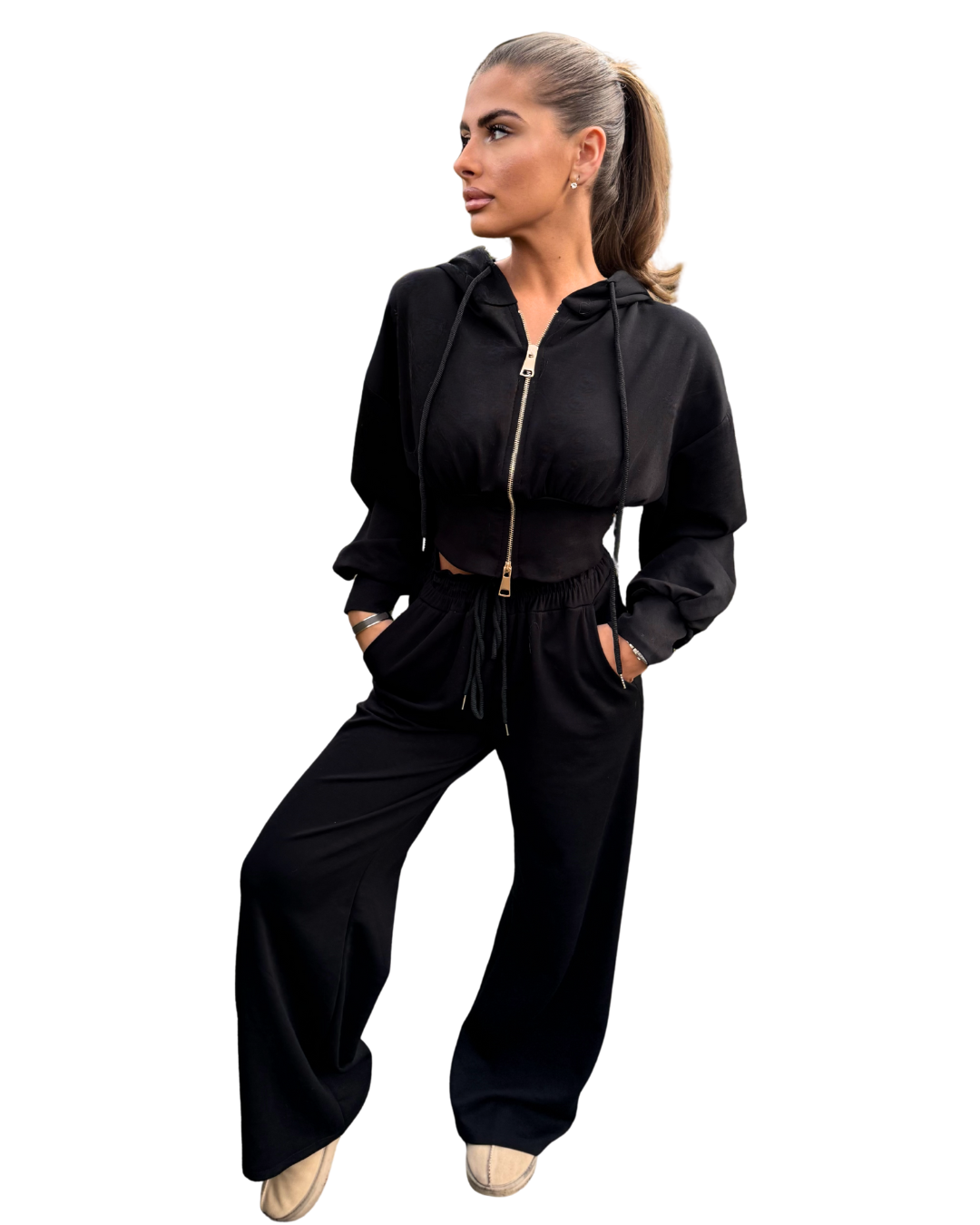 "REBECCAH" Tracksuit Black